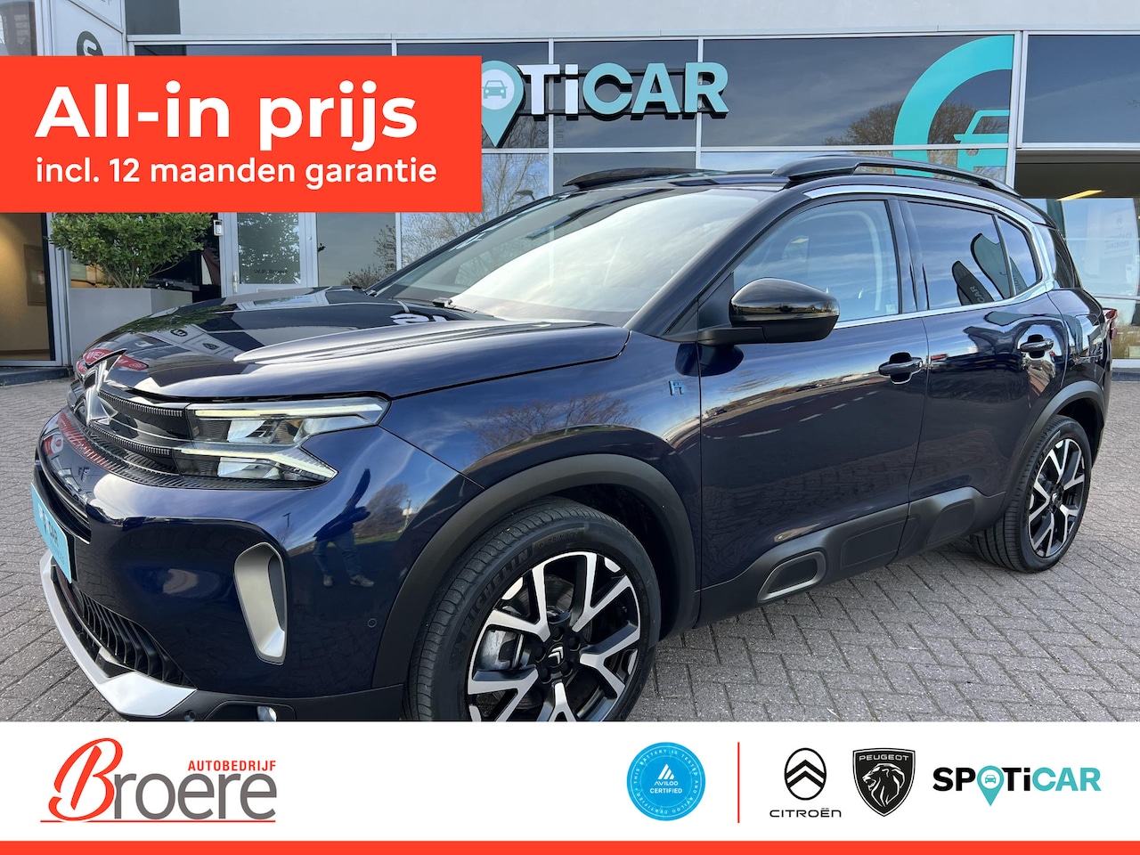 Citroën C5 Aircross - 1.6 Plug-in Hybrid 225 Shine Automaat Adaptive cruise control - AutoWereld.nl
