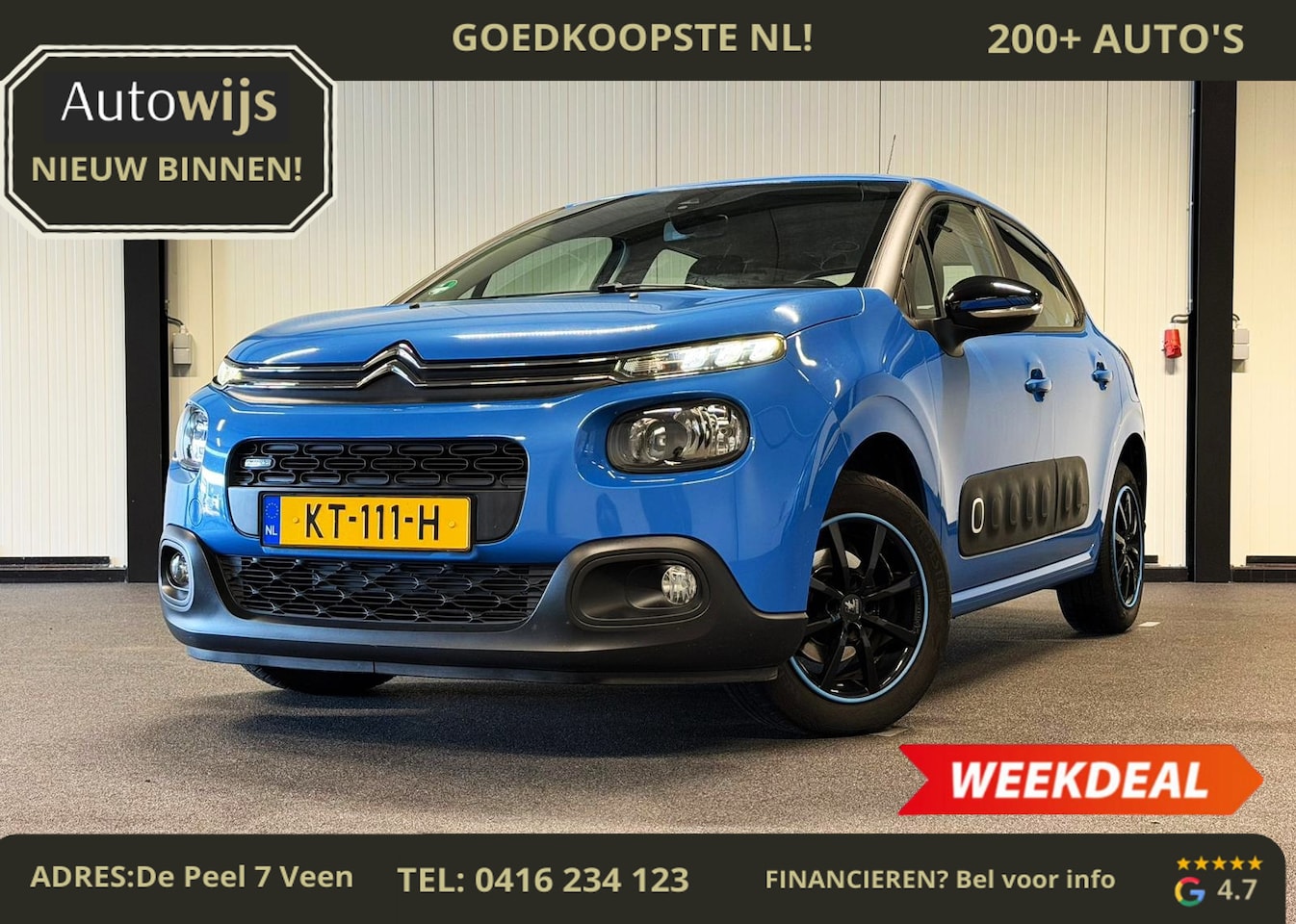 Citroën C3 - 1.2 PureTech Feel 105g|NL AUTO|NAVI|PDC|76DKM| - AutoWereld.nl