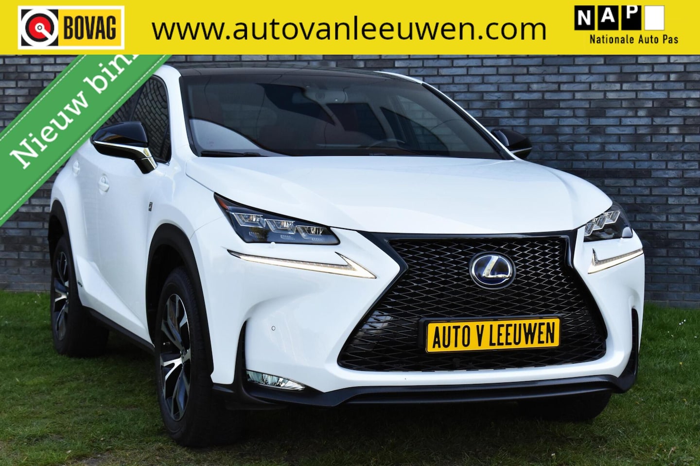 Lexus NX - 300h AWD E-Four F Sport MARK LEVINSON/PANORAMADAK/VOL LEDER/LED/ACC/ETC.! - AutoWereld.nl
