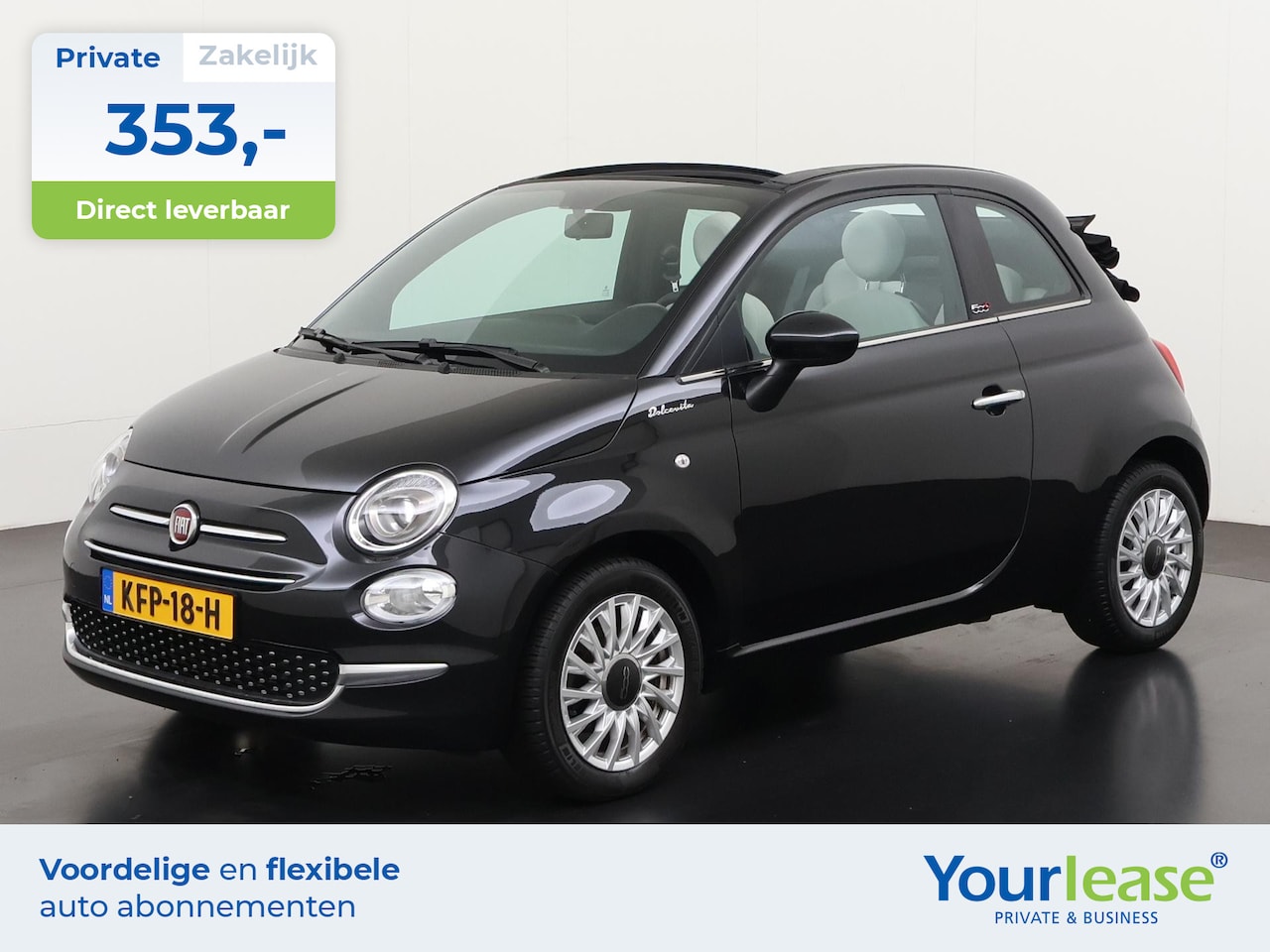 Fiat 500 C - 1.0 Hybrid Dolcevita | All-in 353,- Private Lease | Direct uit voorraad - AutoWereld.nl