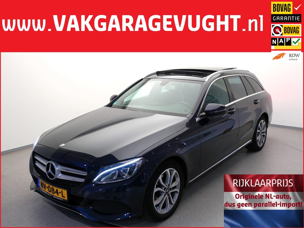 Mercedes-Benz C-klasse Estate - 180 157pk AUT.-9|Panoramaschuifdak|Navi|Carplay|Parkassist|LMV - AutoWereld.nl