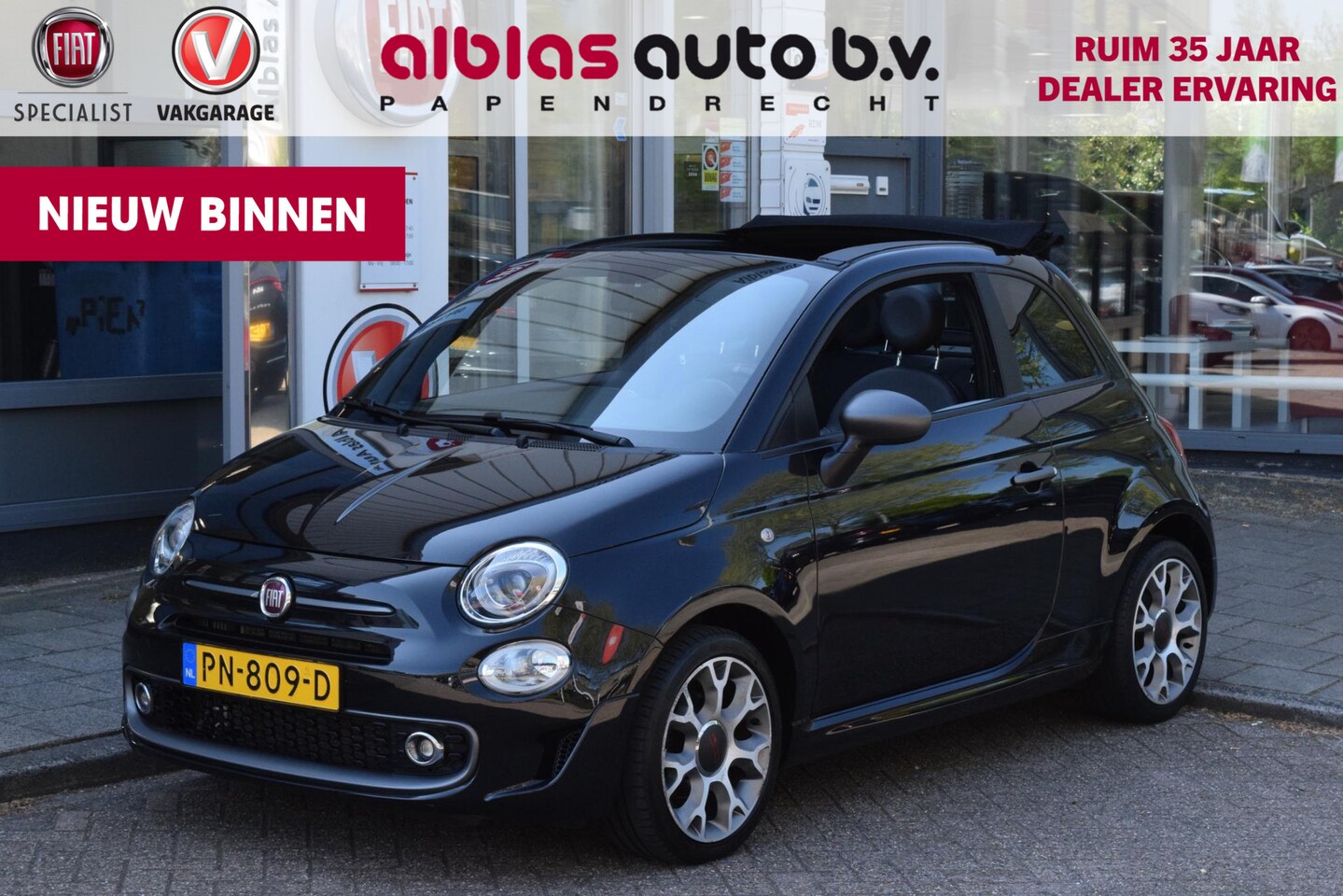 Fiat 500 C - 0.9 Turbo Sport|Nav|16"|TFT|PDC|Orig.NL| - AutoWereld.nl