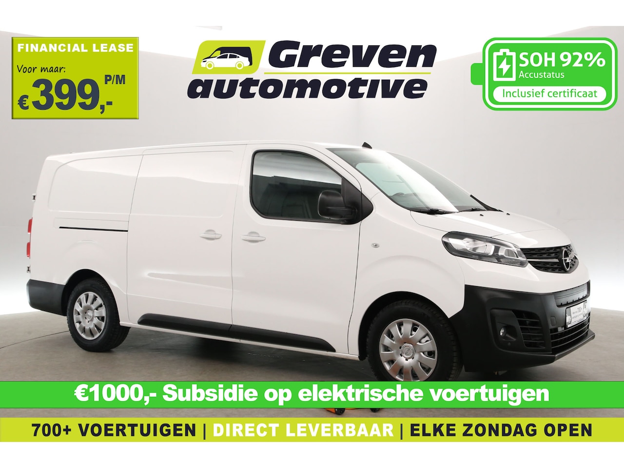 Opel Vivaro-e - 75 kWh L3H1 | Snelladen | SOH 92% | Clima | Camera | Cruise | 3 Zits | Carplay | 2xSchuifd - AutoWereld.nl