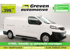 Opel Vivaro-e - 75 kWh L3H1 | Snelladen | SOH 92% | Clima | Camera | Cruise | 3 Zits | Carplay | 2xSchuifd
