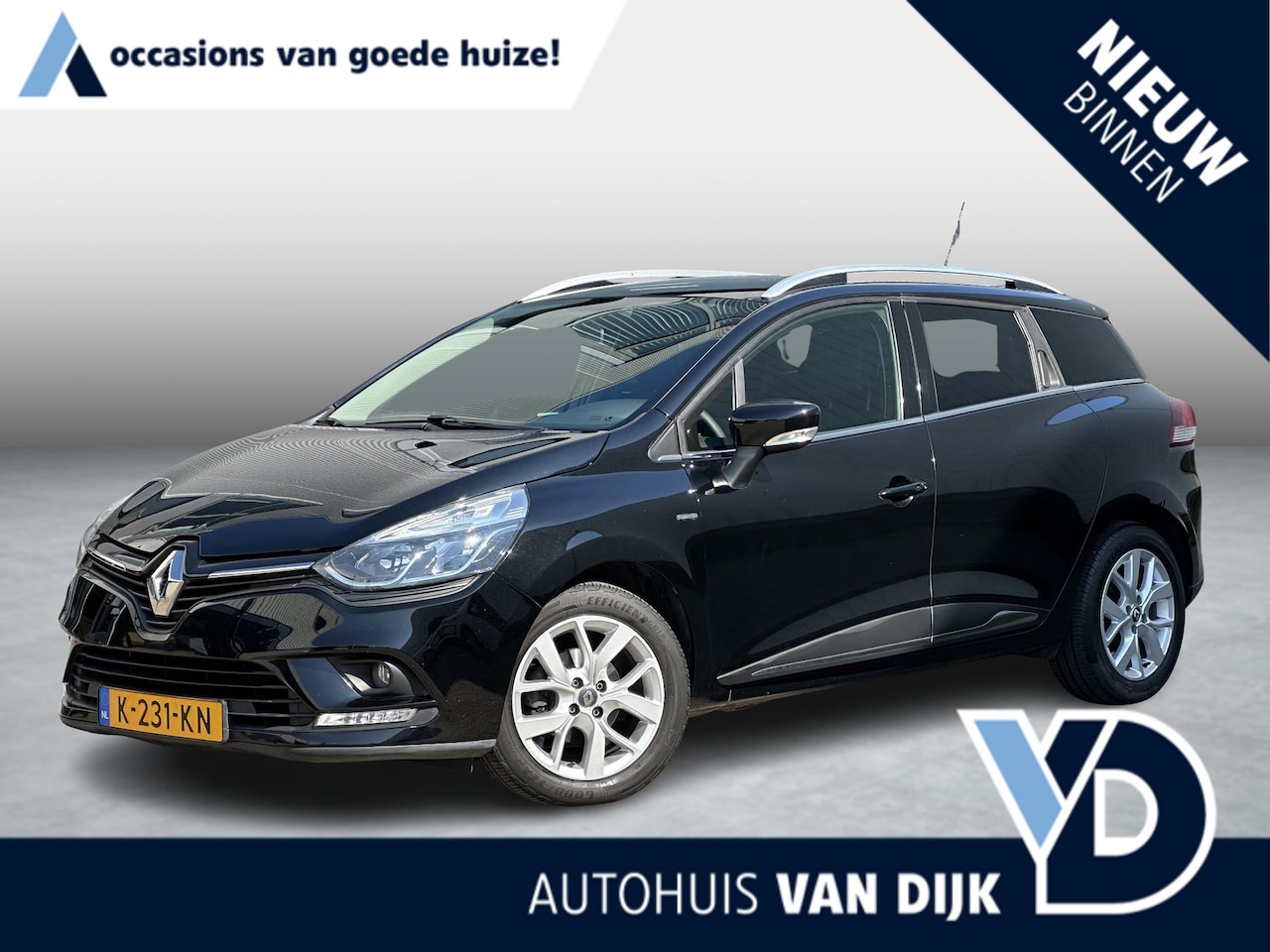 Renault Clio Estate - 0.9 TCe Limited | NL Auto/2e Eig./Navi/Airco/Cruise/DAB/Apple CarPlay-Android Auto - AutoWereld.nl