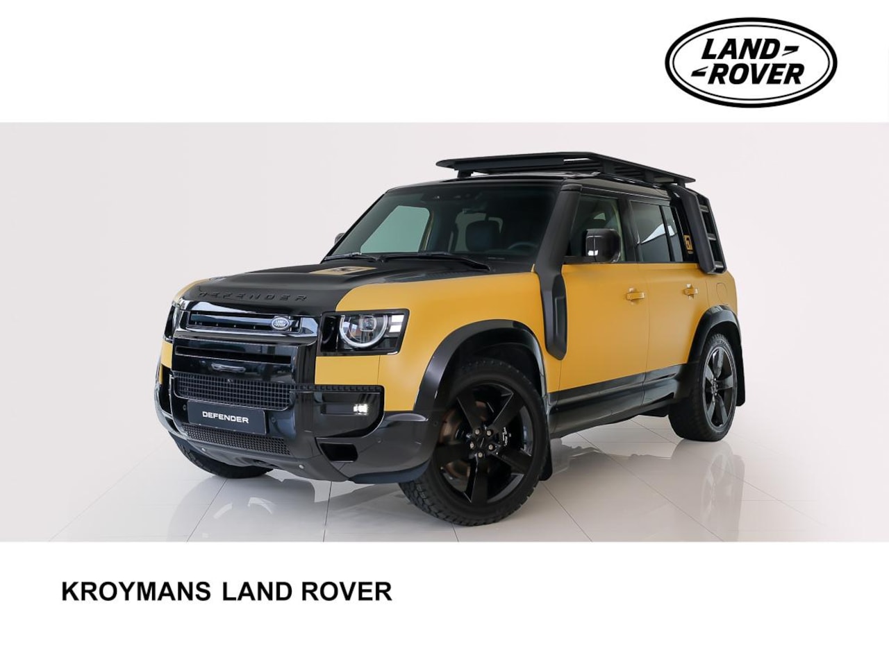 Land Rover Defender 110 - 2.0 P300e Trophy Edition Deep Sandglow Yellow | 22" | Clearsight | Head-Up | Trekhaak - AutoWereld.nl