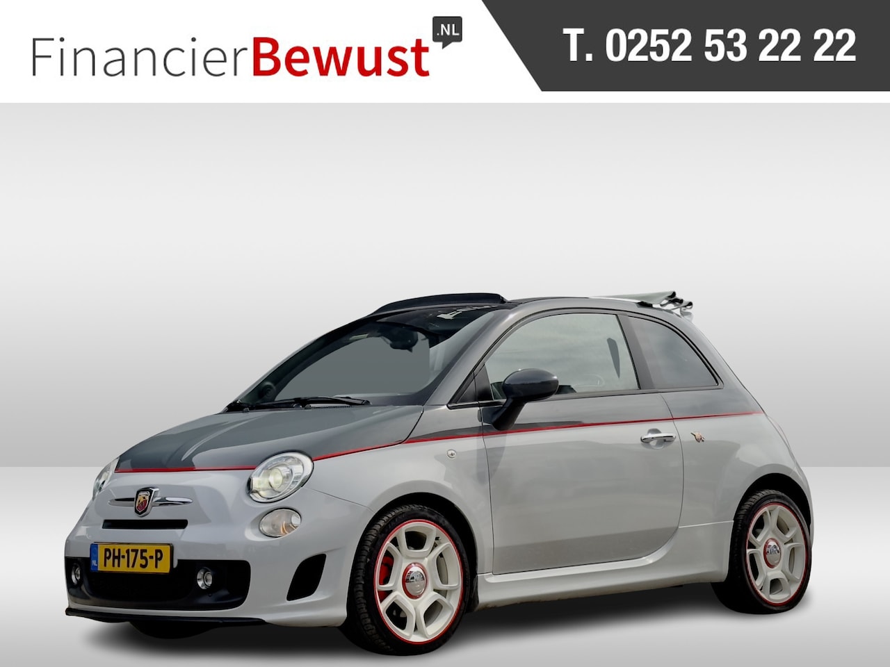 Fiat 500 C - 1.4-16V ABARTH CABRIO TWO-TONE VOL-LEDER NAVI AIRCO LED LMV PDC - AutoWereld.nl