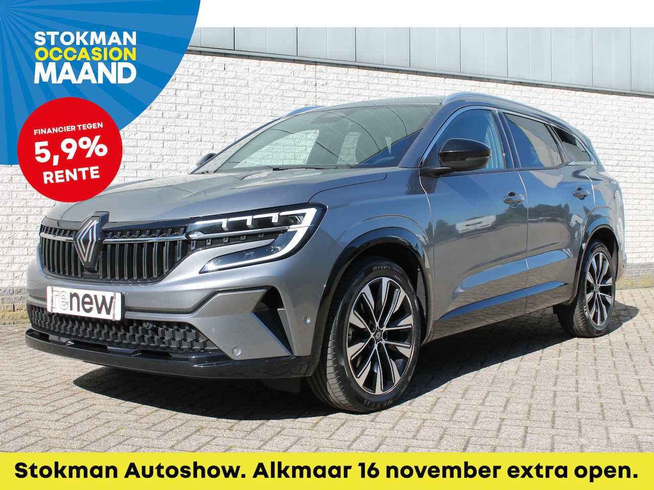 Renault Espace - E-Tech full hybrid 200 techno 7p. | 7-persoons | Google navigatie | elektrische achterklep - AutoWereld.nl