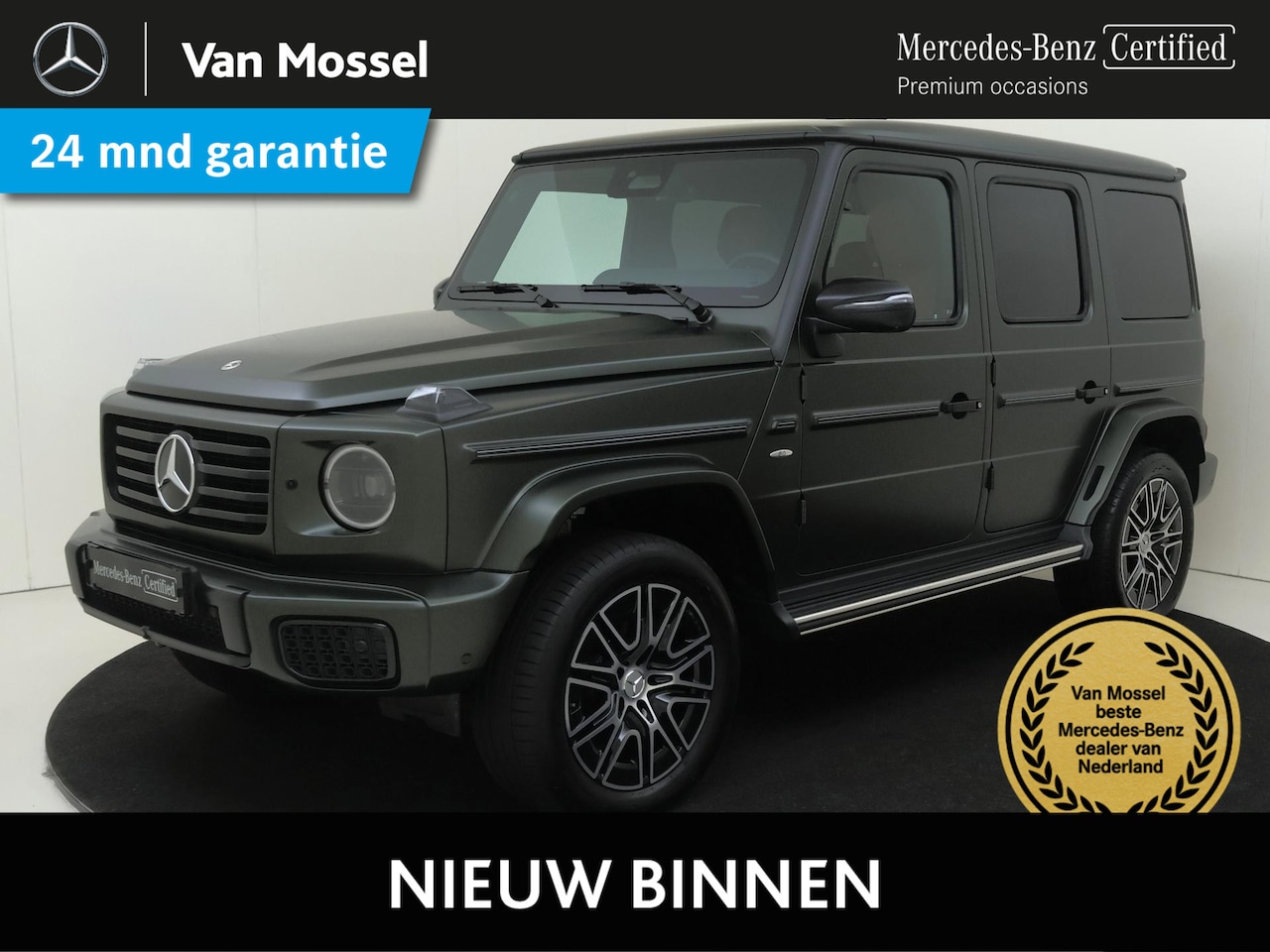 Mercedes-Benz G-klasse - 580 met EQ-Technologie 116 kWh / AMG/ Schuifdak/ Burmester/ 360 camera/ MANUFAKTUR Olijf m - AutoWereld.nl