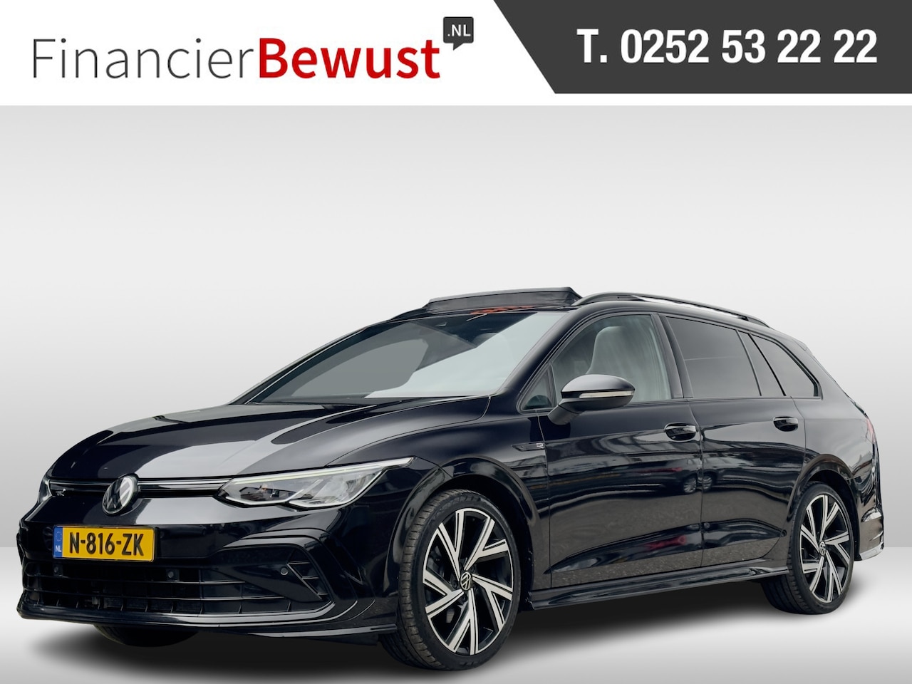 Volkswagen Golf Variant - 1.5 eTSI AUT7 2X R-LINE PANODAK LEDER NAVI DIGI-DASH APPLE-CARPLAY LED LMV PDC - AutoWereld.nl