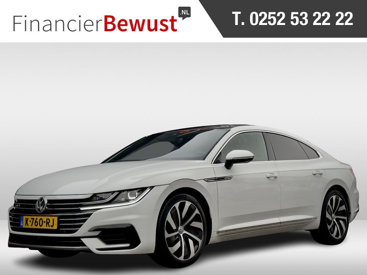 Volkswagen Arteon - 2.0 TSI AUT7 3X R-LINE 191PK PANODAK LEDER NAVI DIGI-DASH  APPLE-CARPLAY LED 20 INCH-LMV P - AutoWereld.nl