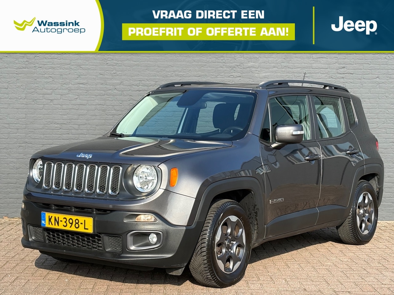 Jeep Renegade - 1.4 MultiAir 140pk Automaat Longitude | 1e eigenaar | All Season Banden | Trekhaak | Navig - AutoWereld.nl