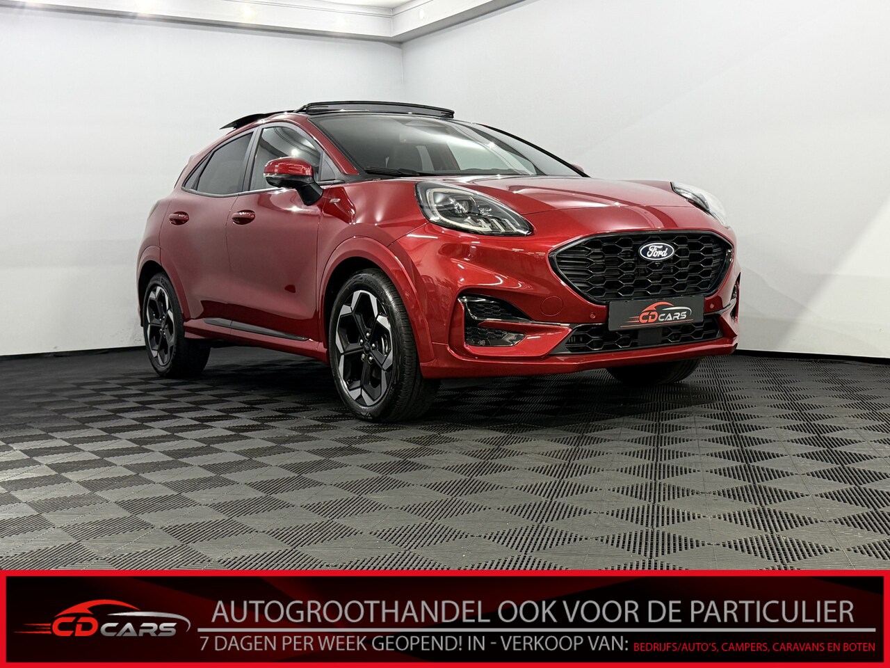 Ford Puma - 1.0 EcoBoost Hybrid ST-Line X 155PK Panoramadak, Camera, Navi, Half leder, Winterpakket, E - AutoWereld.nl