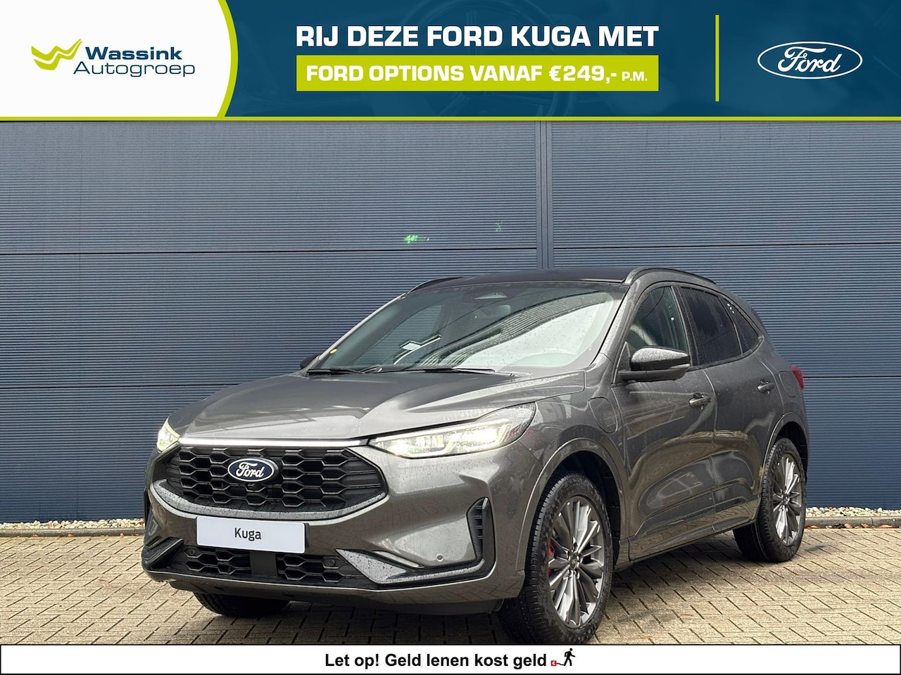Ford Kuga - 2.5 PHEV 243pk e-CVT Sound Edition v.a 259,- p/mnd met Ford Options - AutoWereld.nl