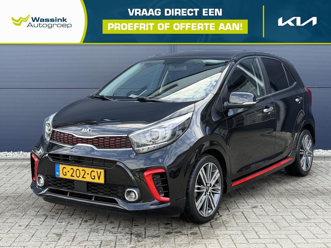 Kia Picanto - 1.0 T-GDi 100pk 5-zits GT-Line | Leder | Camera | Apple CarPlay/ Android Auto | - AutoWereld.nl