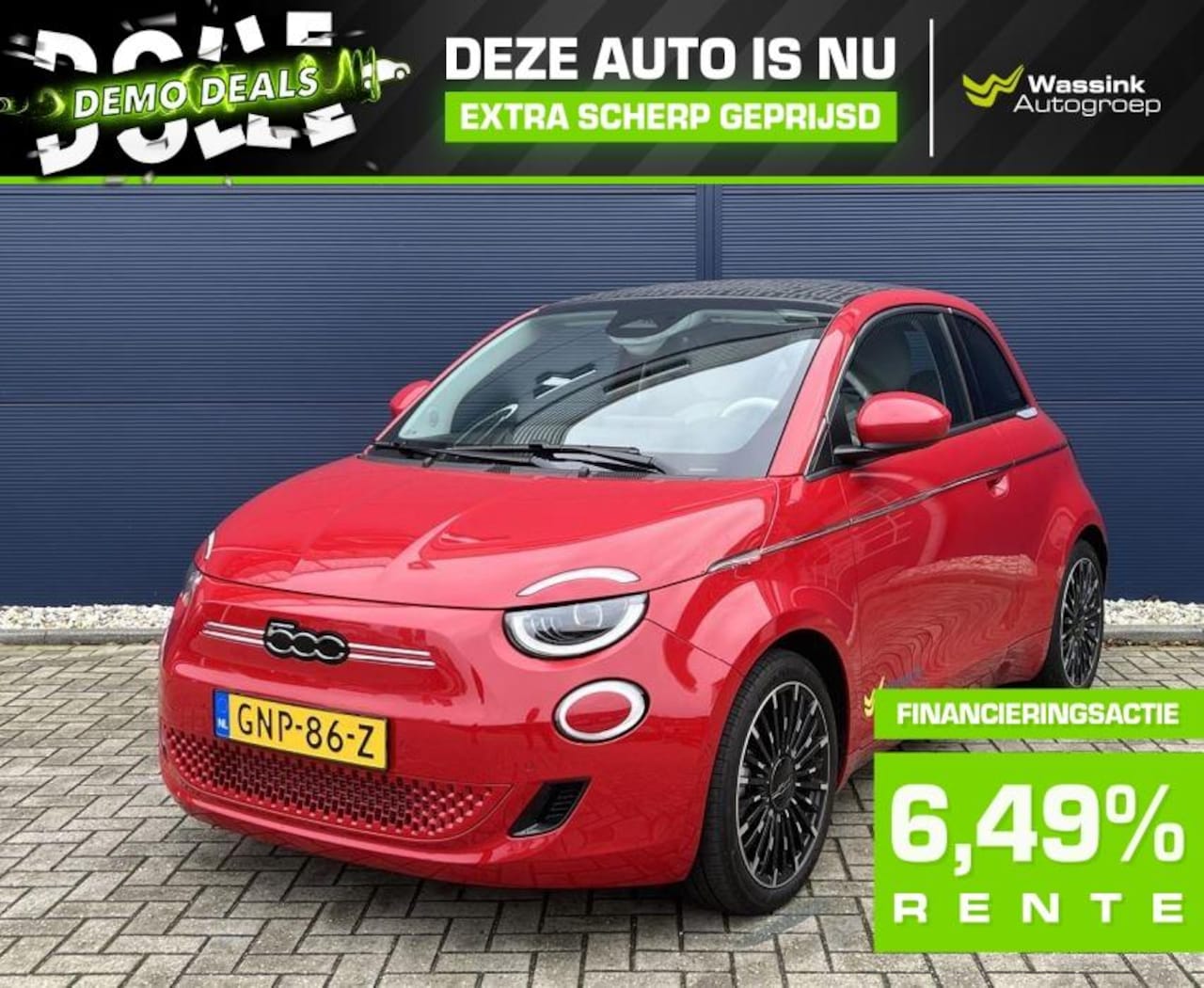 Fiat 500 C - Electrisch CABRIO 42kWh I DEMO DEAL I 118pk Aut La Prima | Navigatie | Climate control | C - AutoWereld.nl