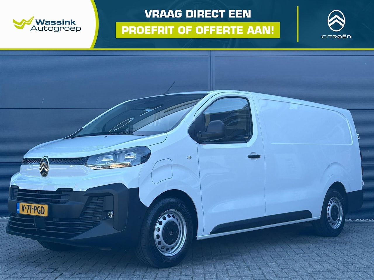 Citroën ë-Jumpy - GB EV 75 kWh 136pk L3 | Navigatie | Camera | 3-zits | Houten afwerking laadruimte met led - AutoWereld.nl