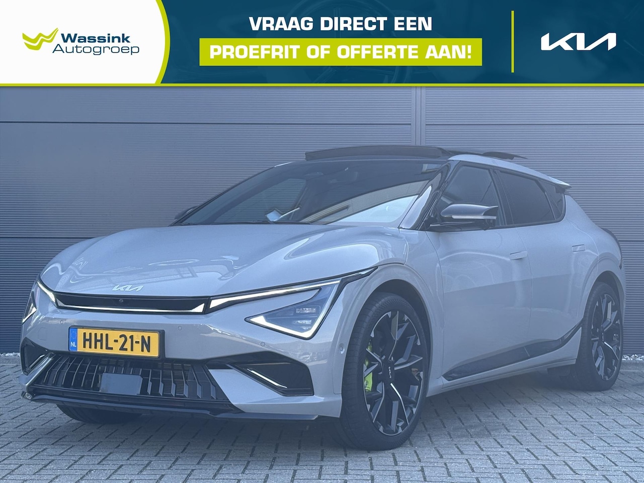 Kia EV6 - 84kWh 650pk AWD GT | 21-inch GT Velgen | Schuif-Kanteldak | Apple Carplay & Android Auto | - AutoWereld.nl