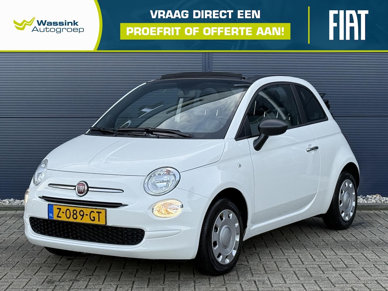 Fiat 500 C - 1.0 Hybrid 70pk Urban | CABRIO | Bluetooth | Airco | Lage kilometerstand! - AutoWereld.nl