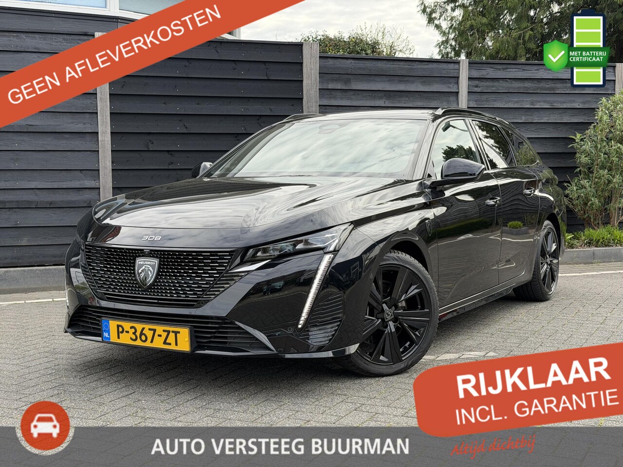 Peugeot 308 SW - GT Pack Business 1.6 HYbrid 180PK EAT8 Automaat Navigatie, Rondomzichtcamera, Keyless, Tre - AutoWereld.nl