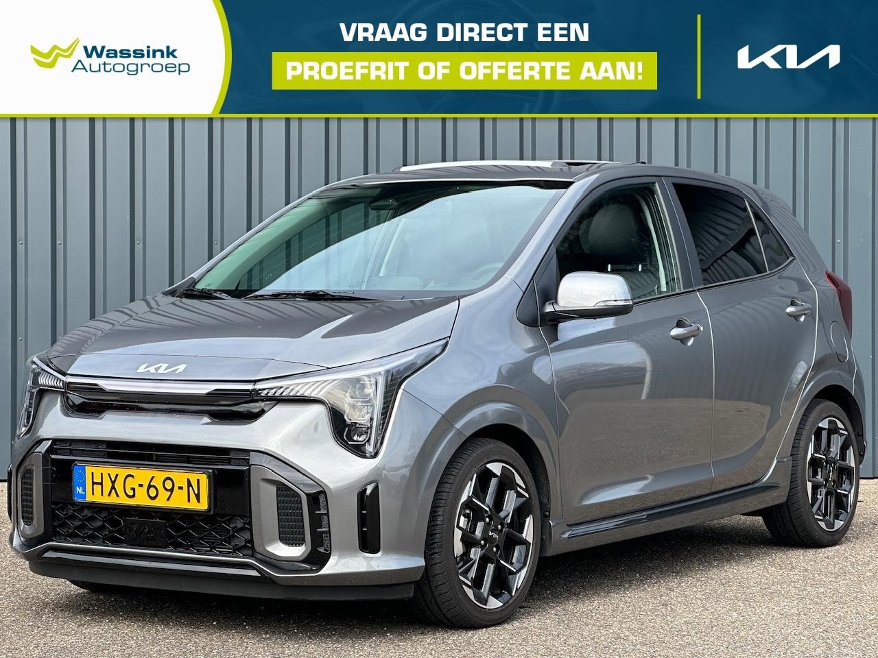 Kia Picanto - 1.0 67pk GT-Line I Schuifkanteldak I Stoel/Stuurverwarming I Leer I Camera I Dodehoek I PD - AutoWereld.nl