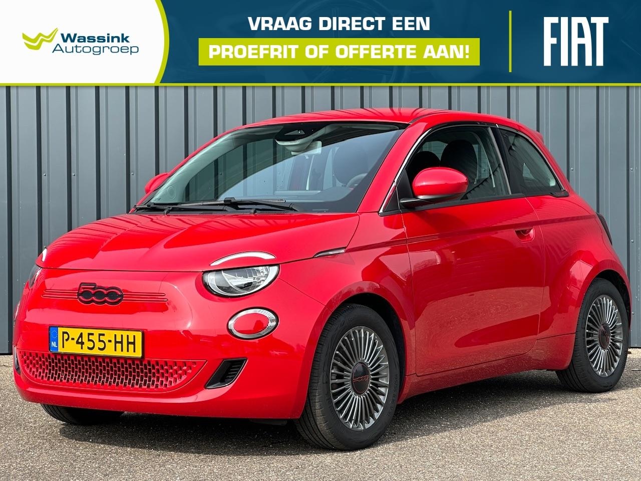 Fiat 500 - 42kWh 118pk Aut Red I Navigatie I 16"LM I Cruise Control I - AutoWereld.nl