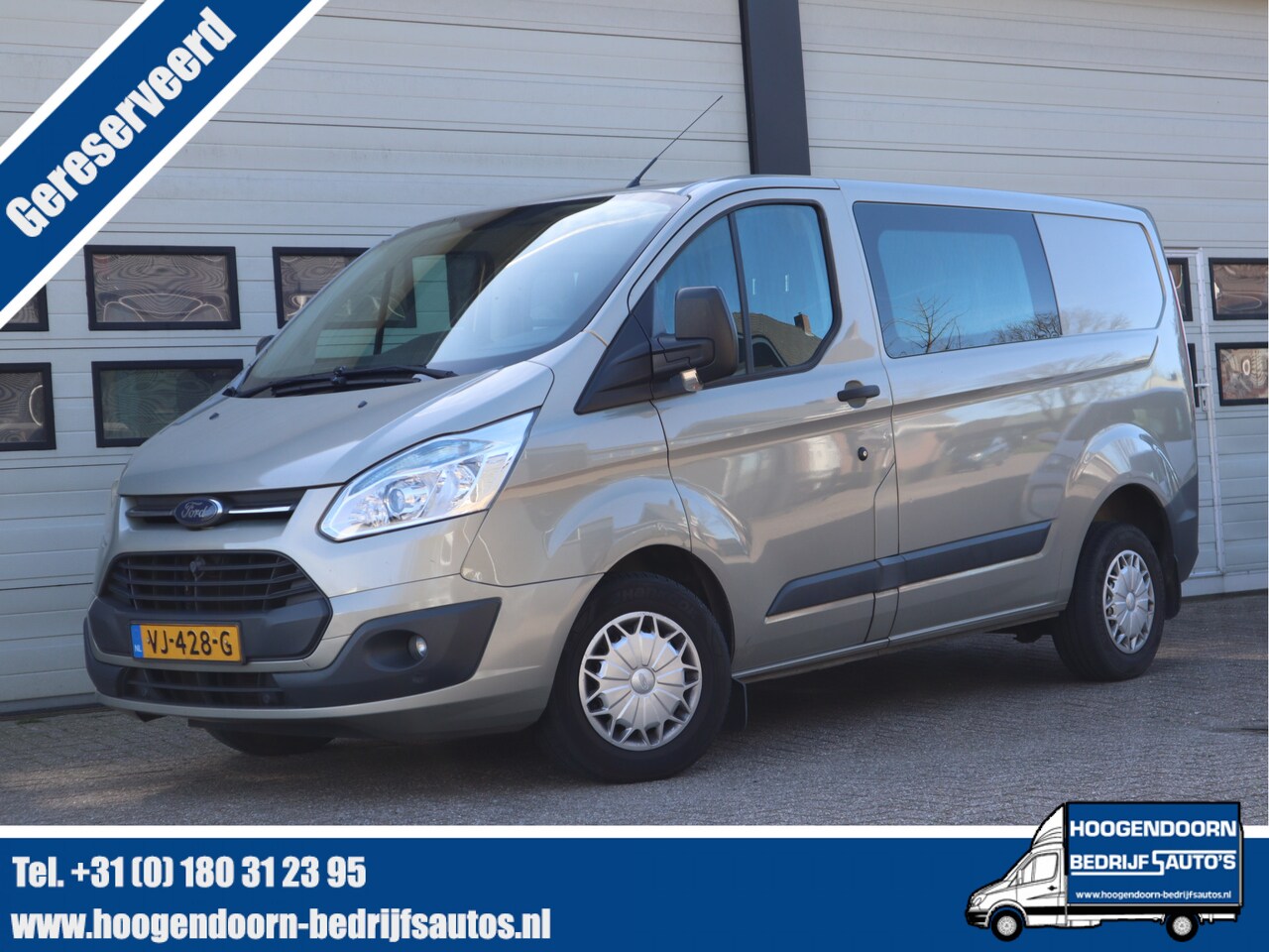 Ford Transit Custom - 270 2.2 TDCI 126pk - DC 5 Pers. - Cruise - Airco - AutoWereld.nl