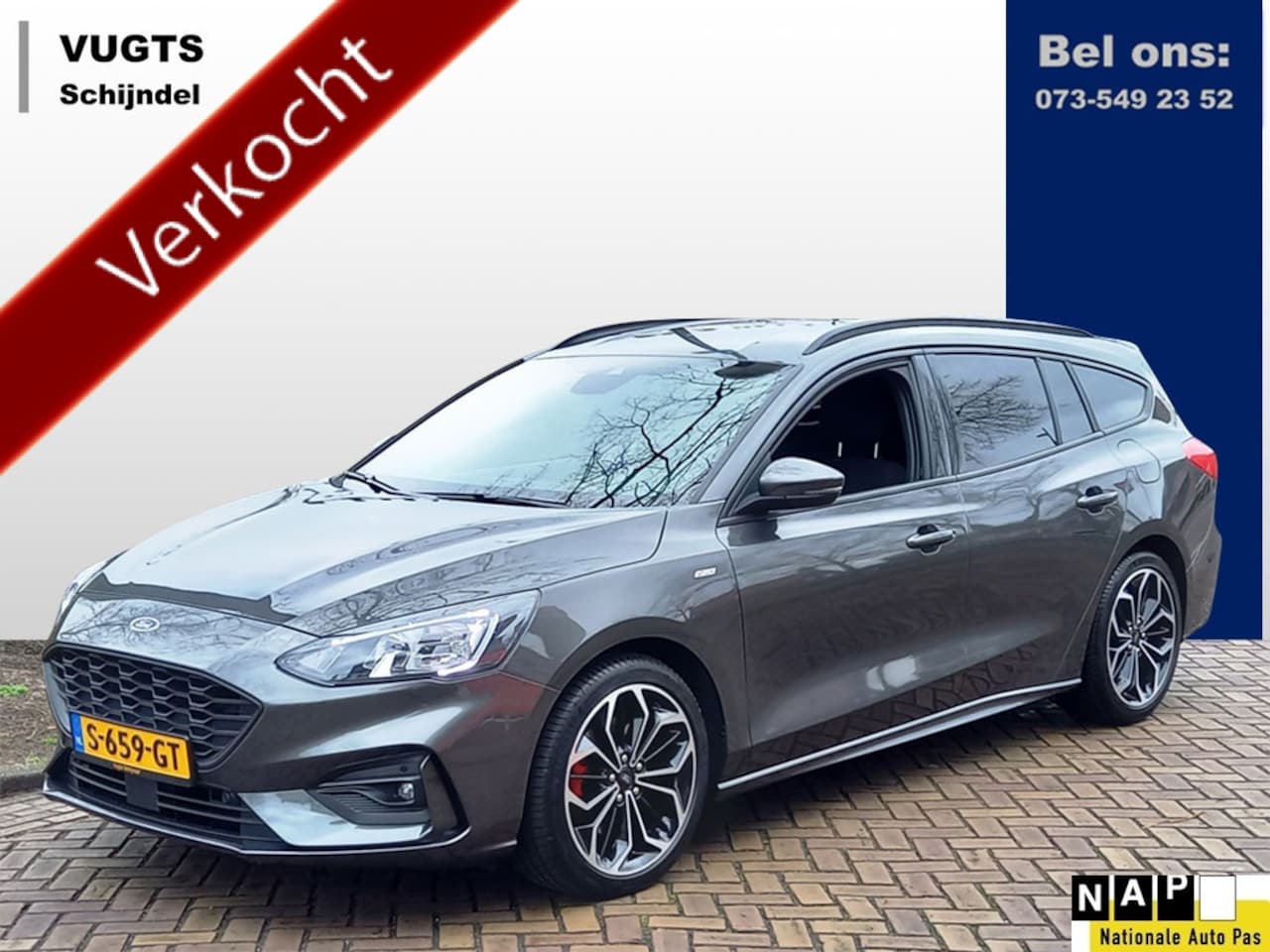 Ford Focus Wagon - 1.5 EcoBoost 150-pk Automaat ST Line X 1500 kg geremd aanhangwagen gewicht - AutoWereld.nl