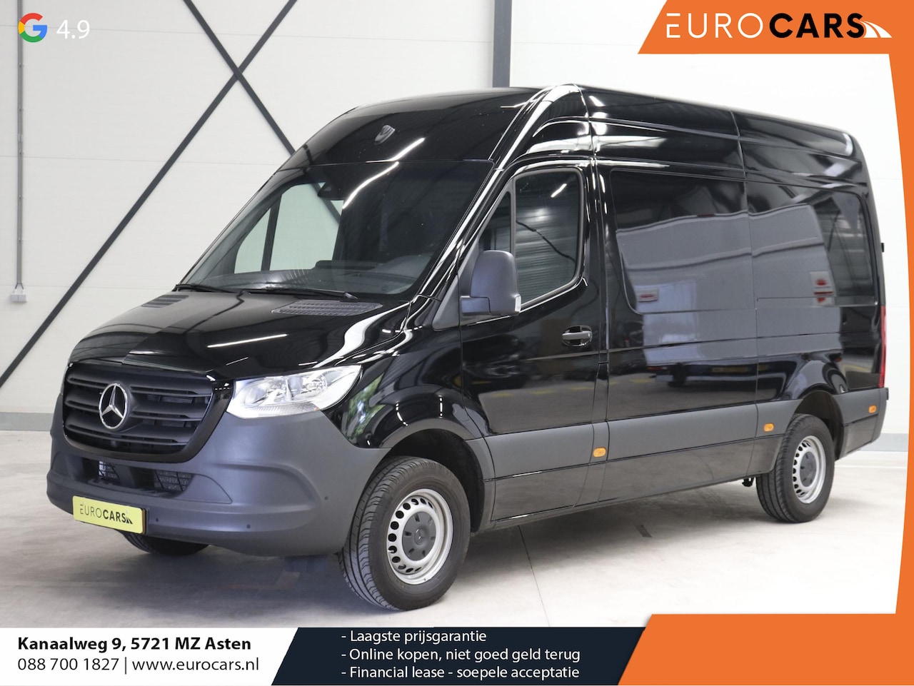 Mercedes-Benz Sprinter - 315 CDI Automaat L2H2 PRO Airco MBUX Navigatie Adaptive Cruise Control Leder PDC VA + Came - AutoWereld.nl