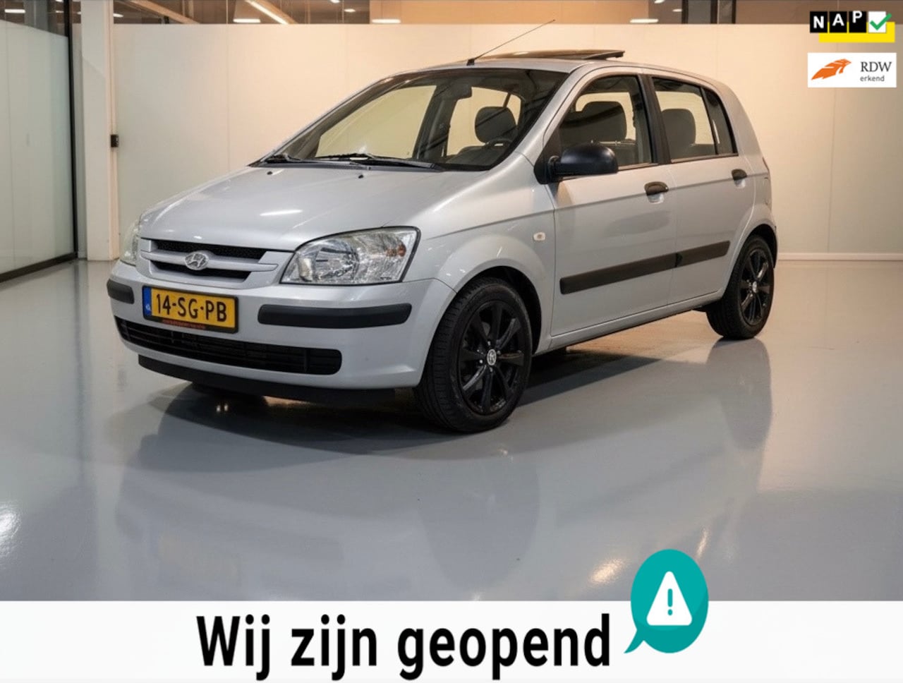 Hyundai Getz - 1.1i Active Sky-stoere velgen-1 jaar apk-elek ramen - AutoWereld.nl