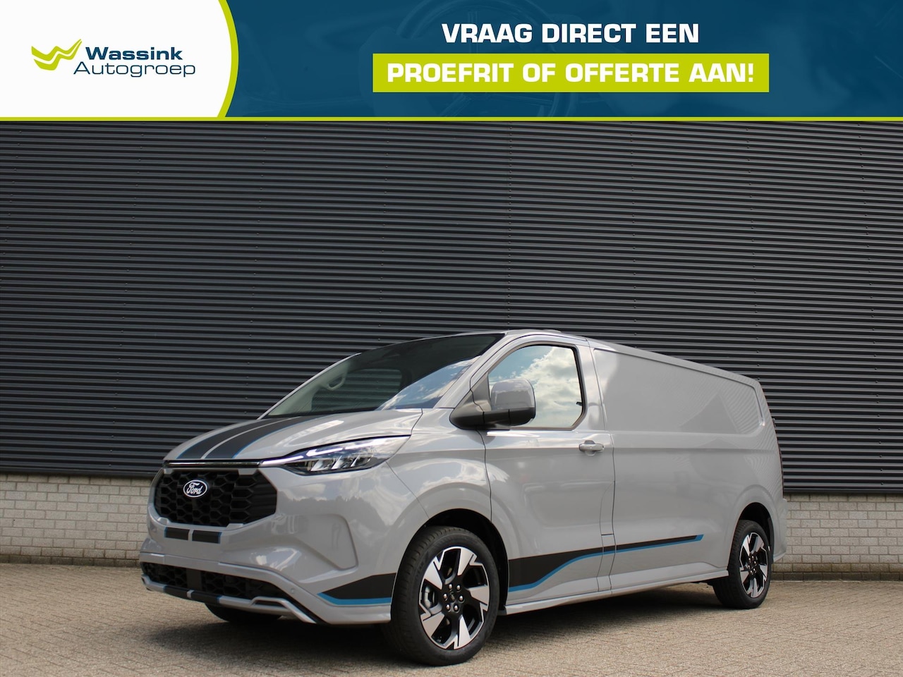 Ford Transit Custom - Sport 320 L2 PHEV 233pk I Inklapbare Trekhaak I 19 Inch Sport Velgen I Driver Assistance P - AutoWereld.nl