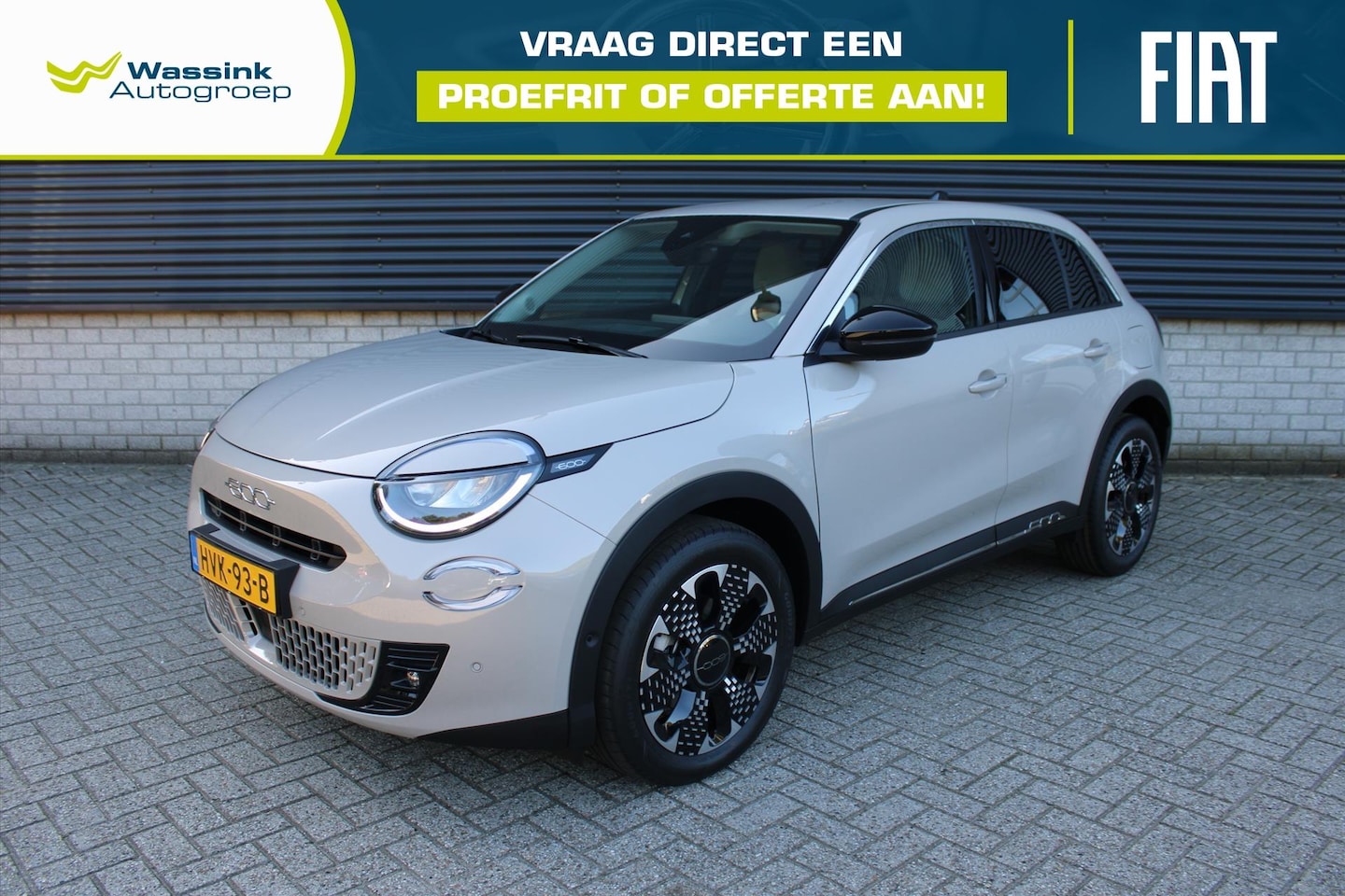 Fiat 600 - La Prima Hybrid Turbo Charged 136pk I Automaat I Vegen Leather I Elektrische Stoelverstell - AutoWereld.nl