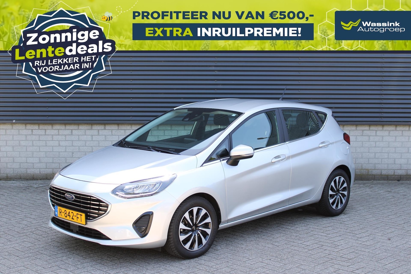 Ford Fiesta - I 1.0 Titanium Hybrid 125pk I LENTEDEALS | Automaat I Adaptive Cruise Control I Parkeersen - AutoWereld.nl