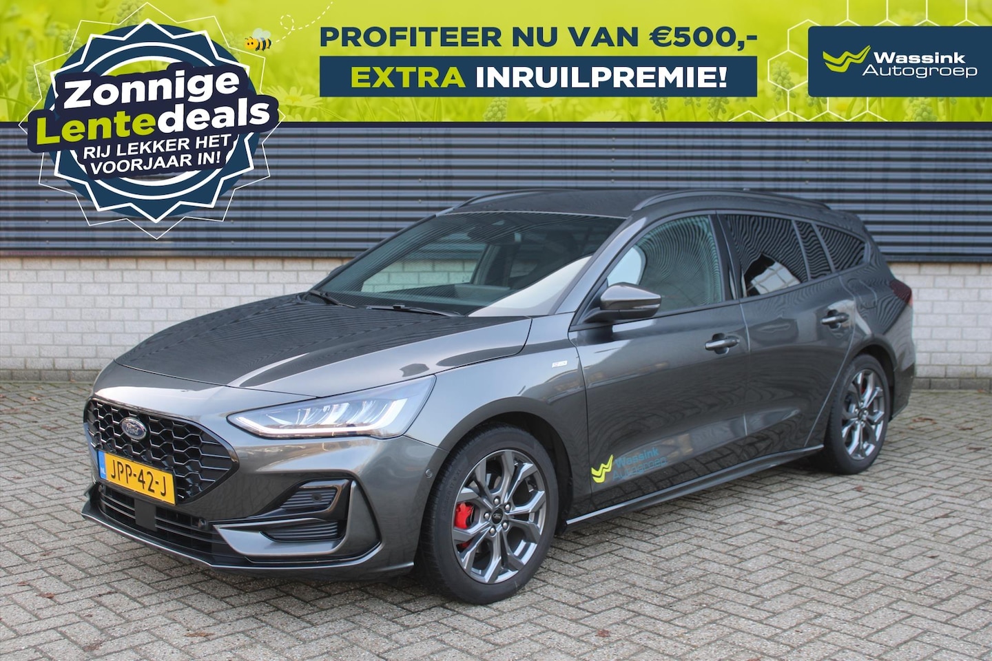 Ford Focus Wagon - ST-Line X Hybrid 125pk I Sync 4 I Handsfree Achterklep I Winter Pack I Trekhaak I Recaro S - AutoWereld.nl