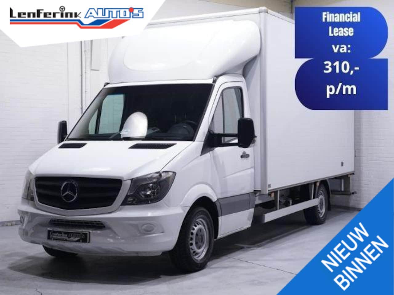 Mercedes-Benz Sprinter - 311 CDI Automaat Bakwagen met Deuren 20M3 Airco, Dakspoiler, LxBxH 430x210x220 cm, NAP, 3- - AutoWereld.nl