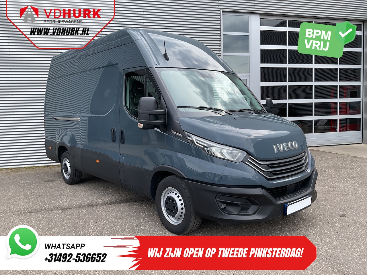 Iveco Daily - 35S21HV 3.0 180 pk Aut. L2H3 LED/ Adapt.Cruise/ Carplay/ Gev.Stoel./ Climate/ Navi/ Camera - AutoWereld.nl
