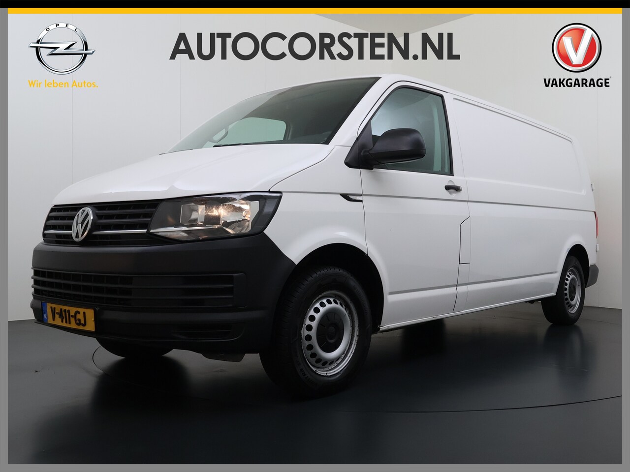 Volkswagen Transporter - 2.0TDI L2H1 150pk Ecc Trekhaak Cruise-Control Verwarmde-Voorruit EURO6 Kasten-bouw Betonpl - AutoWereld.nl