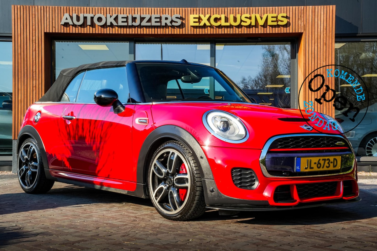 MINI Cabrio - Mini 2.0 John Cooper Works Chili Open Dak Adapt. Cruise Harman/Kardon Leder AC Schnitzer - AutoWereld.nl