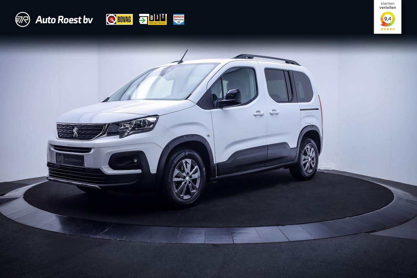 Peugeot Rifter - 1.2T ALLURE Pack NAVI | 360 CAM | CARPLAY | CRUISE | PDC | DAB | LMV - AutoWereld.nl