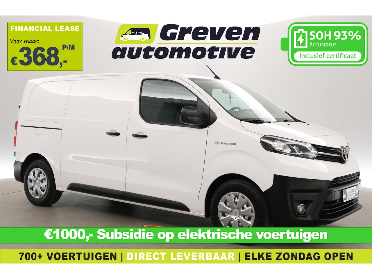 Toyota ProAce - Electric 75 kWh L2H1 | Snelladen | SOH 93% | Airco | Cruise | 3 Zits | Carplay | Navi - AutoWereld.nl