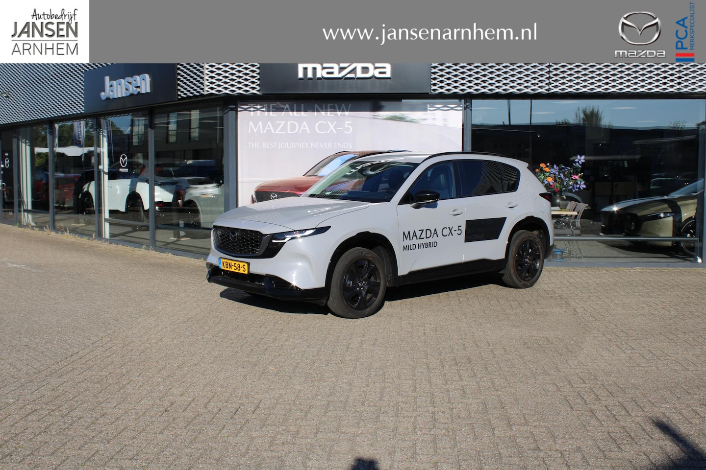 Mazda CX-5 - 2.5 E-SKYACTIV G 141 M HYBRID Homura 2.5 E-SKYACTIV G 141 M HYBRID Homura , Demovoordeel € 1.000-, Leder, Adap.Cruise, Navi, Ap - AutoWereld.nl