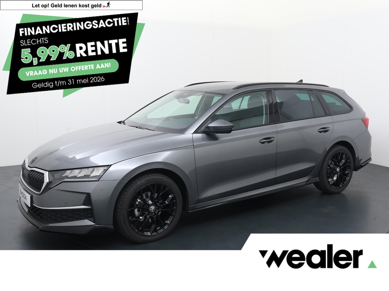 Skoda Octavia Combi - First Black Styling Pakket 1.5 TSI DSG | Automaat | Navigatie | Adaptieve cruise control | - AutoWereld.nl