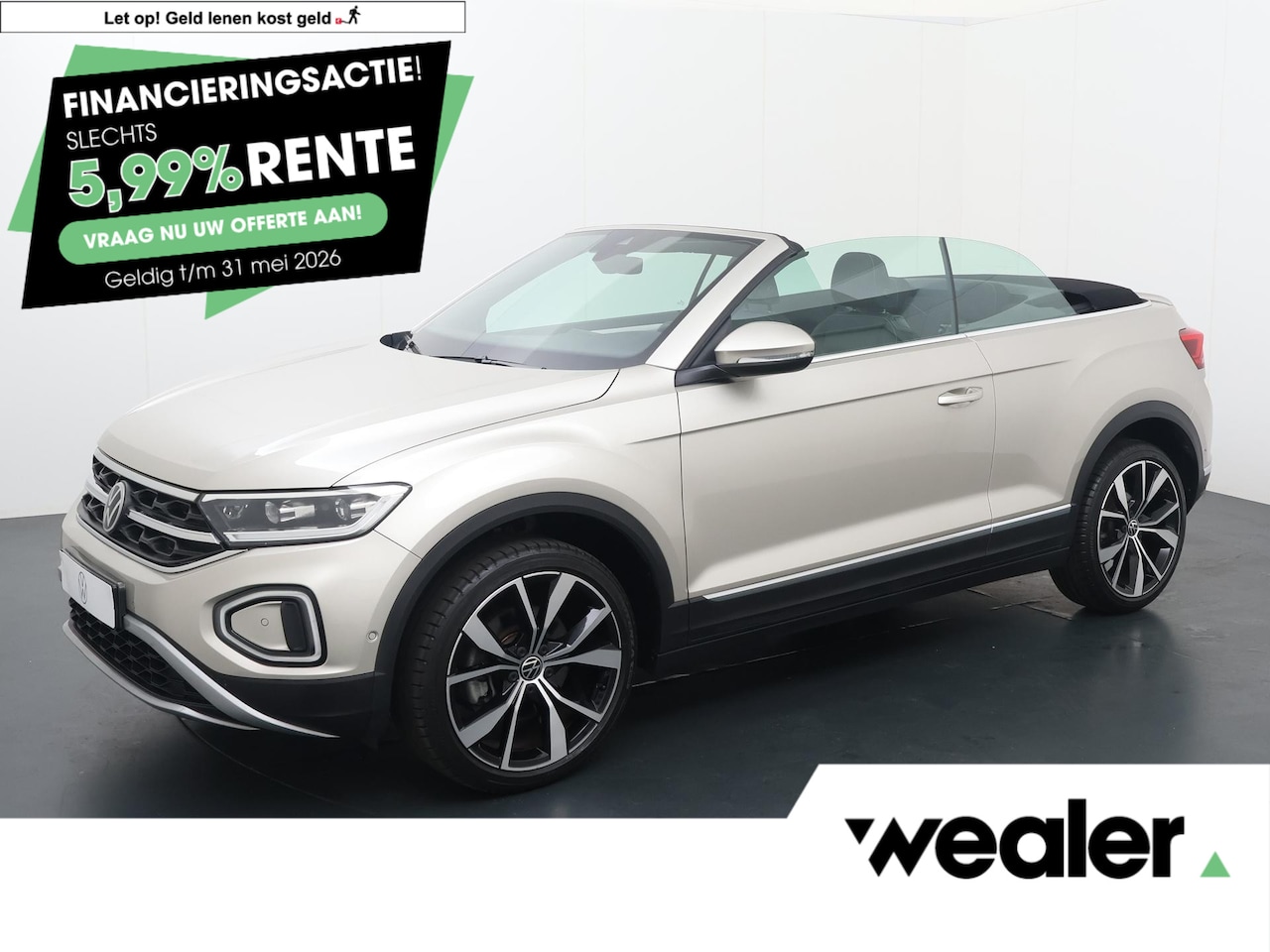 Volkswagen T-Roc Cabrio - 1.5 TSI Style | 150 PK | Automaat | 19" LM velgen | Adaptive cruise control | Dodehoek det - AutoWereld.nl