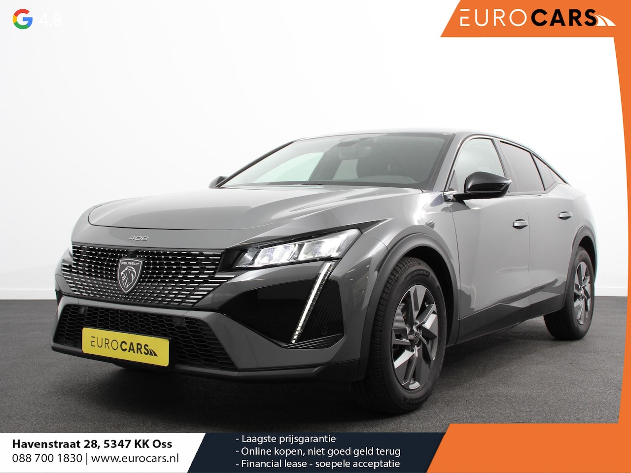 Peugeot 408 - 1.2 Allure Hybrid 145pk e Automaat Climate Control Navigatie Apple Carplay / Android auto - AutoWereld.nl