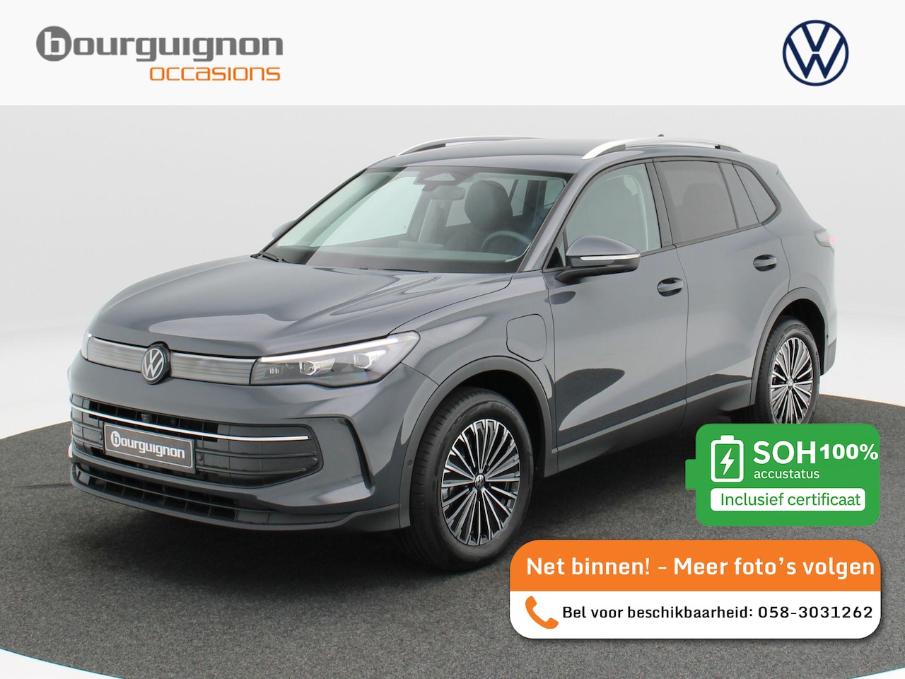 Volkswagen Tiguan - 1.5 eHybrid Life 204 Pk Stoel/Stuur Verwarming | 360° Camera | Adaptive Cruise | Trekhaak - AutoWereld.nl