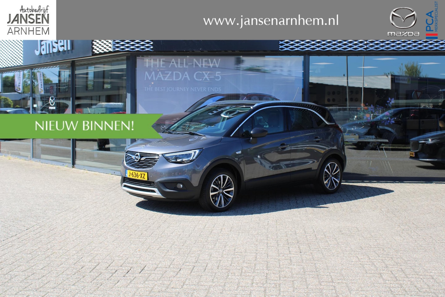 Opel Crossland X - 1.2 Turbo Ultimate 1.2 Turbo Ultimate , Automaat, Trekhaak, Leder, Panoramadak, All Season, Camera, Cruise, S - AutoWereld.nl