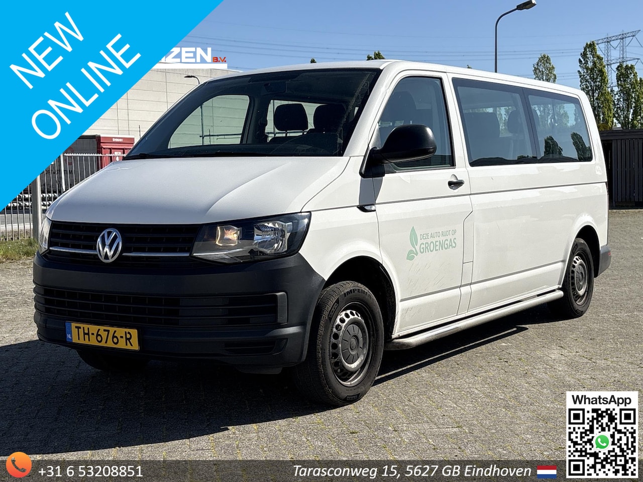 Volkswagen Transporter Kombi - 2.0 TSI L2H1 | € 8.950,- NETTO! | CNG | Personenbus | Airco | - AutoWereld.nl