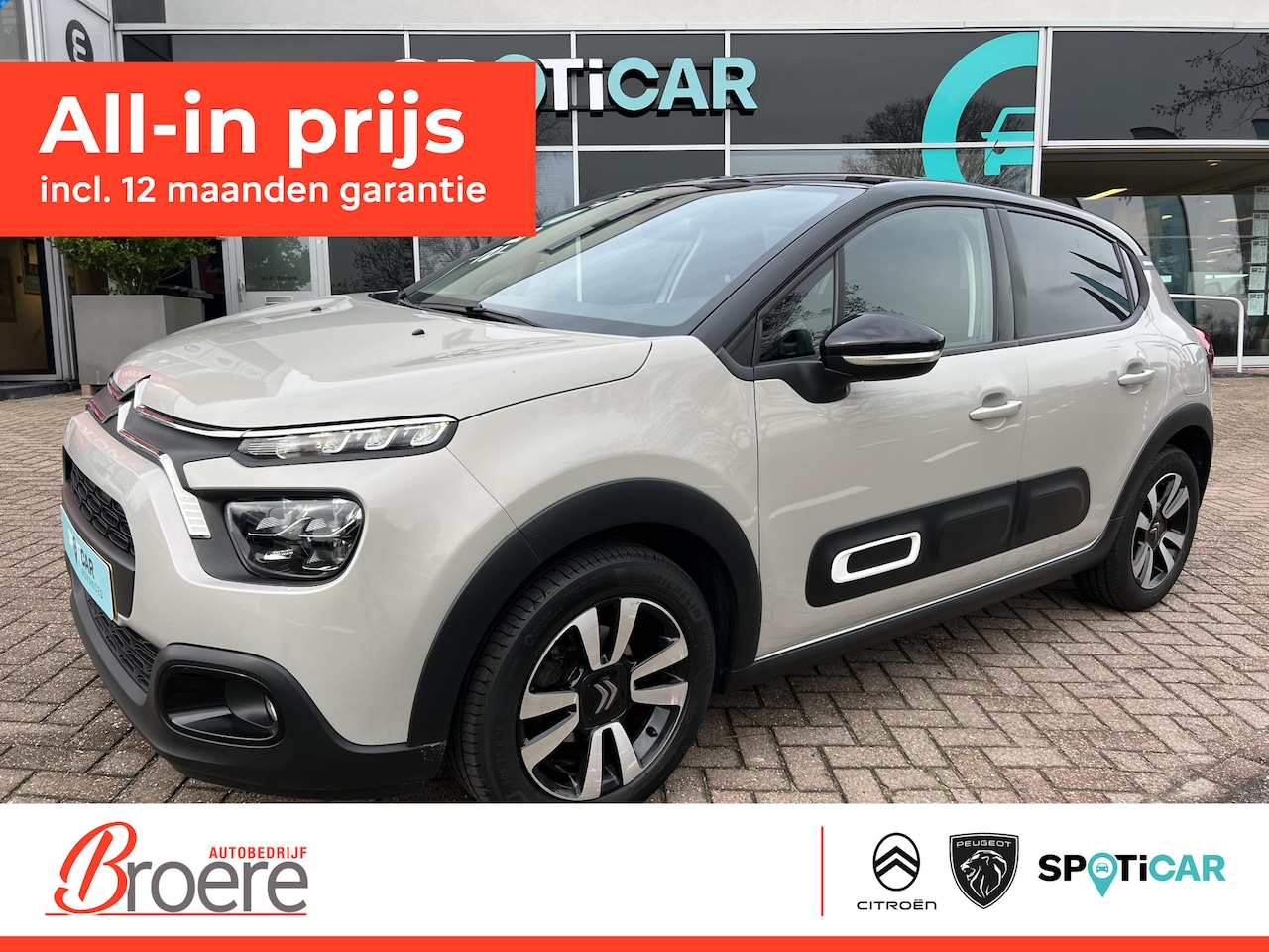 Citroën C3 - 1.2 83 pk Shine Navigatie via Apple Carplay of Android Auto, verw. voorstoelen - AutoWereld.nl