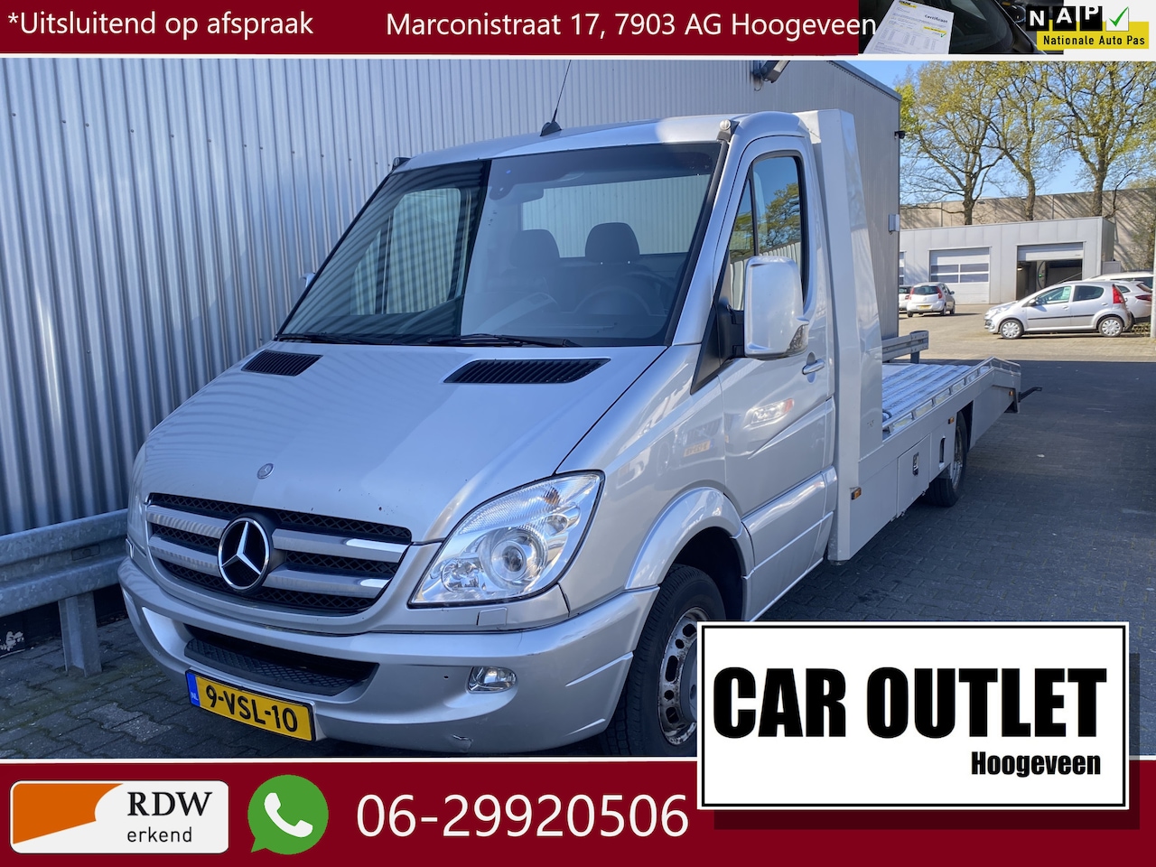 Mercedes-Benz Sprinter - 519 3.0 CDI 432 Tijhof, AUTOMAAT, A/C, CC, Navi, DAB+, Lier, Trekhaak, – Inruil Mogelijk – - AutoWereld.nl