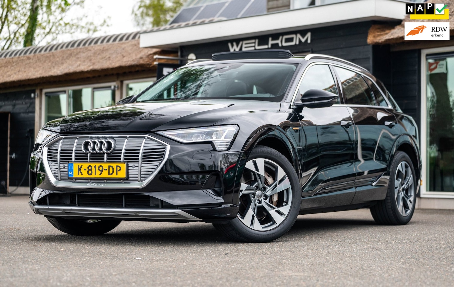 Audi e-tron - E-tron 50 quattro Launch edition plus 71 kWh SOH 100 % I Pano I S-line I Camera I Leder I - AutoWereld.nl